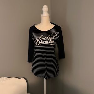 Women’s Harley Davidson 3/4 sleeve top